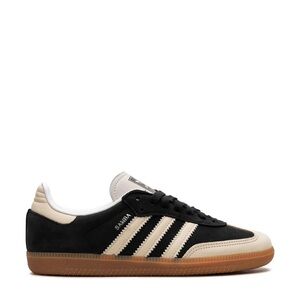 Adidas Black and Cream Samba Sneakers